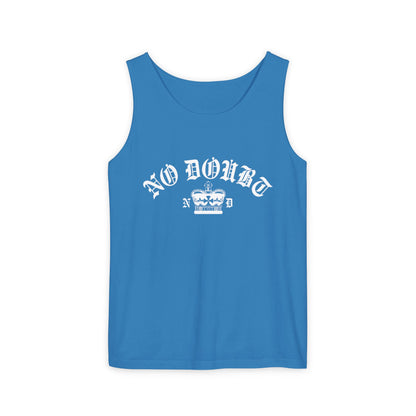 Comfort Colors® No Doubt Band Unisex Tanktop, 90er Ska Punk Rock Grafik-T-Shirt, Tragic Kingdom Ära Orange Crop Top, Retro Gwen Stefani Fan Geschenk