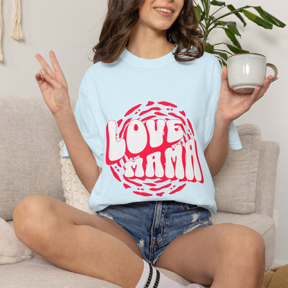 Comfort Colors® Love Mama Shirt Shirt, Trendy Mama Shirt, Mom Life Tee, Oversized Graphic Mom TShirt, Cool Mom Club Shirt, Mothers Day Gift