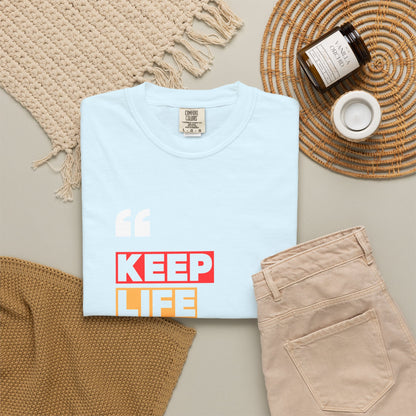 Comfort Colors® Keep Life Simple Shirt, Minimalist Quote Tee, Positive Lifestyle Shirt, Everyday Aesthetic Tee, Gift for Simple Living Lover