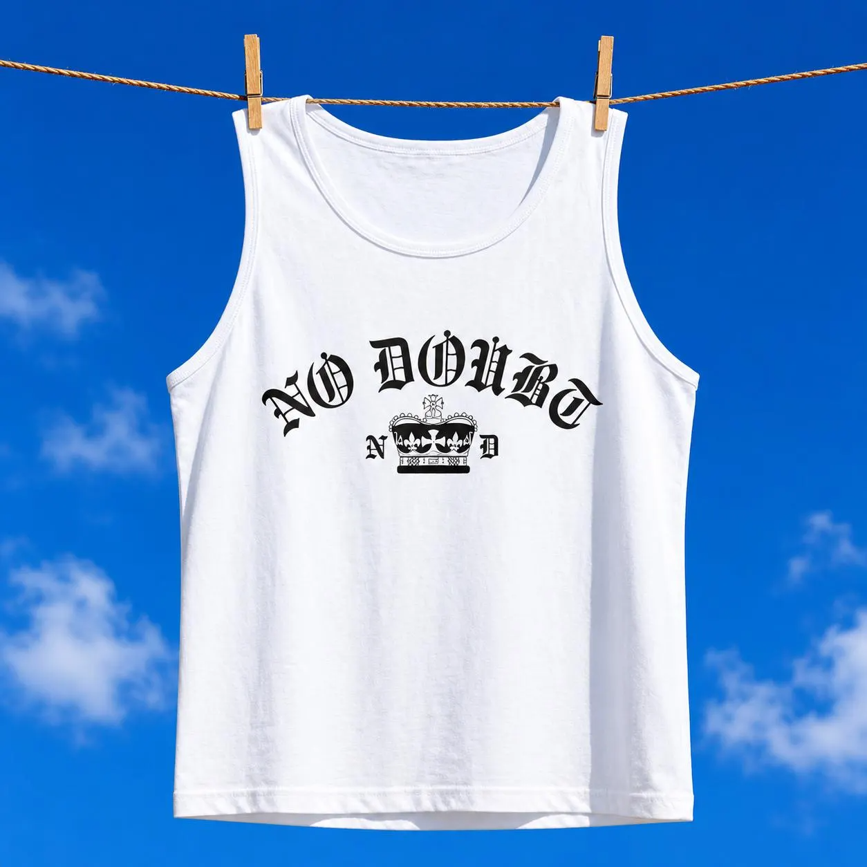 Comfort Colors® No Doubt Band Unisex Tanktop, 90er Ska Punk Rock Grafik-T-Shirt, Tragic Kingdom Ära Orange Crop Top, Retro Gwen Stefani Fan Geschenk