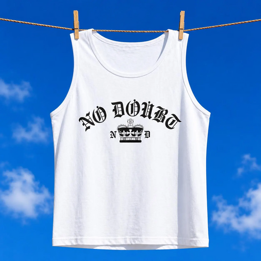 Comfort Colors® No Doubt Band Unisex Tank top, 90s Ska Punk Rock Graphic Tee, Tragic Kingdom Era Orange Crop Top,Retro Gwen Stefani Fan Gift
