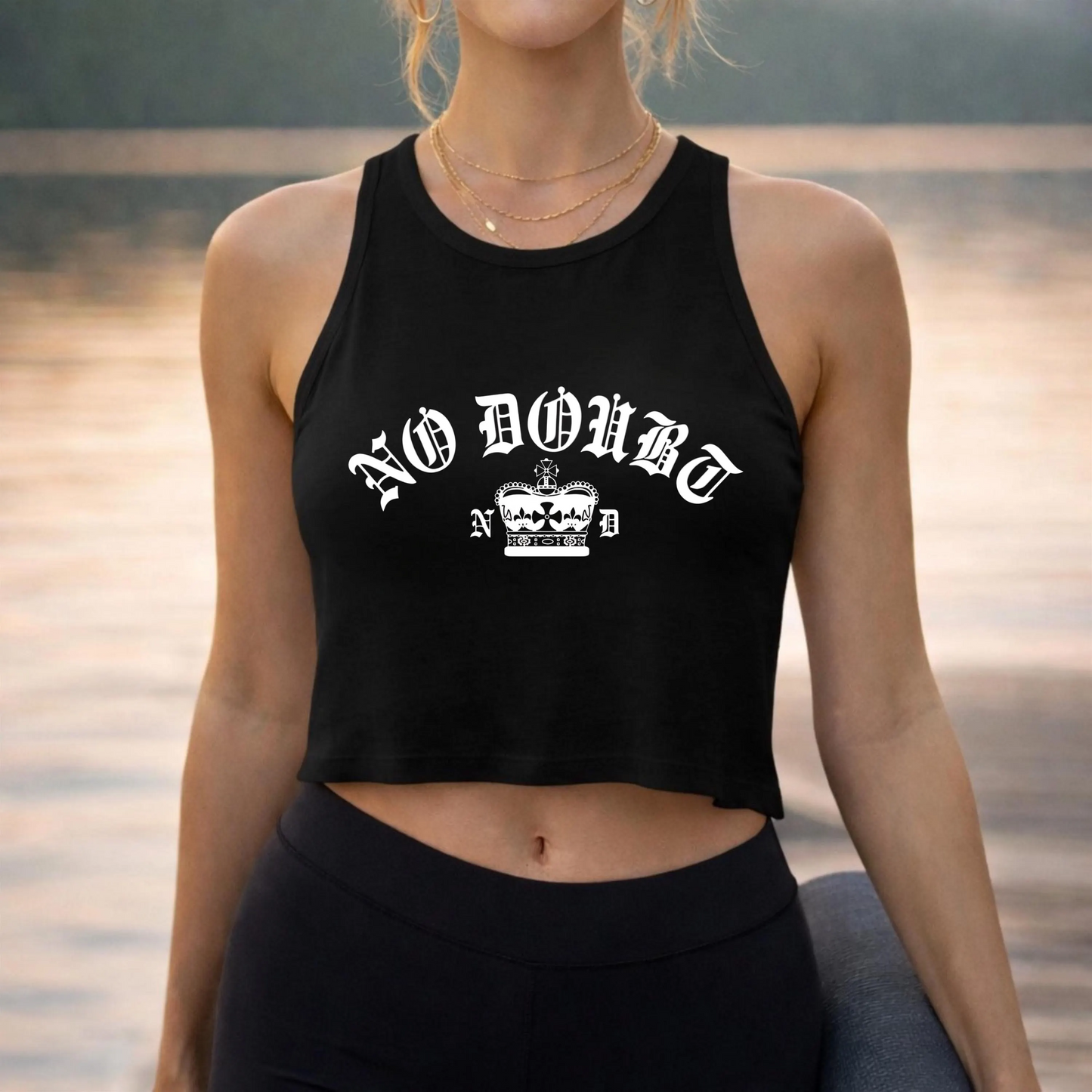 No Doubt Band Unisex Tanktop, 90er Ska Punk Rock Grafik-T-Shirt, Tragic Kingdom Ära Orange Crop Top, Retro Gwen Stefani Fan Geschenk
