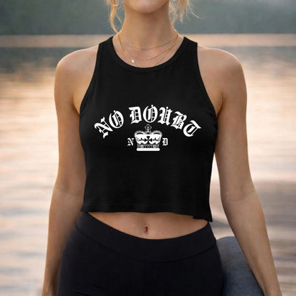 No Doubt Band Unisex Tanktop, 90er Ska Punk Rock Grafik-T-Shirt, Tragic Kingdom Ära Orange Crop Top, Retro Gwen Stefani Fan Geschenk