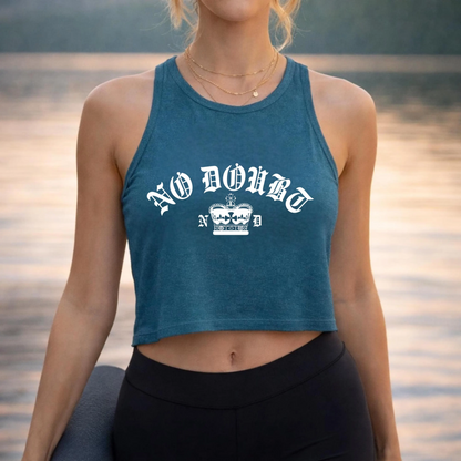 No Doubt Band Unisex Tanktop, 90er Ska Punk Rock Grafik-T-Shirt, Tragic Kingdom Ära Orange Crop Top, Retro Gwen Stefani Fan Geschenk