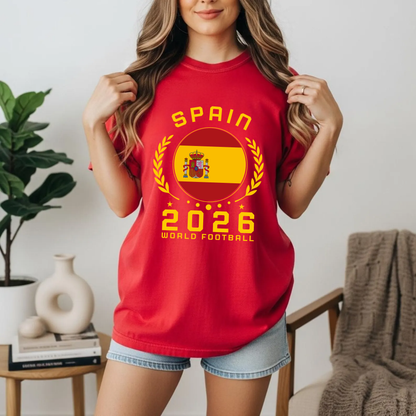 Comfort Colors® Custom Flag & Year World Cup Football Shirt