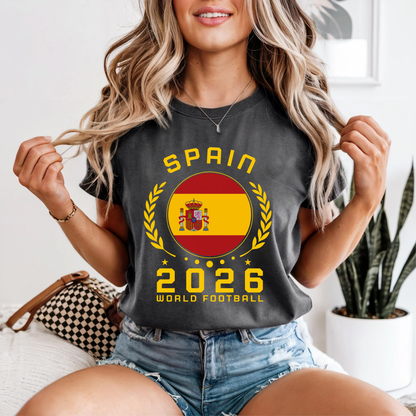 Comfort Colors® Custom Flag & Year World Cup Football Shirt