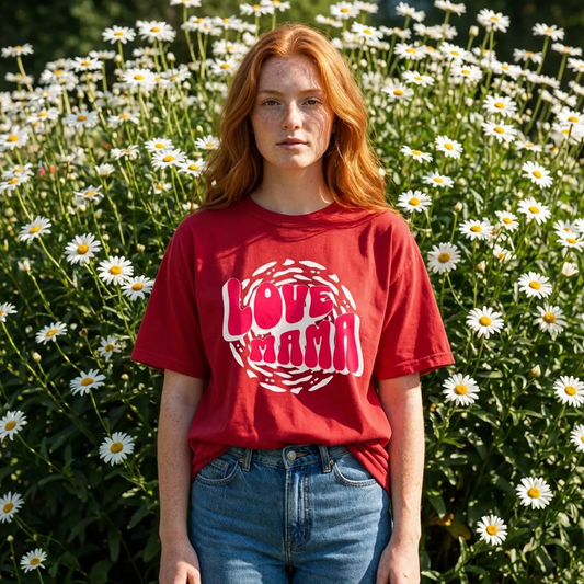 Comfort Colors® Love Mama Shirt Shirt, Trendy Mama Shirt, Mom Life Tee, Oversized Graphic Mom TShirt, Cool Mom Club Shirt, Mothers Day Gift