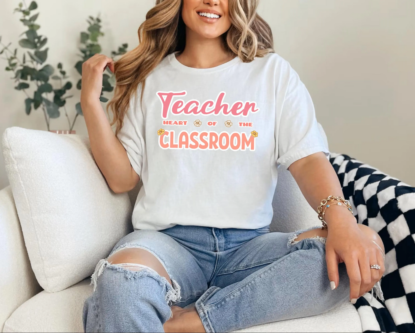 Comfort Colors® Teacher Heart of the Classroom Shirt, Teacher Appreciation Gift, Teacher Tee, Back to School Shirt, End of Year Teacher Gift