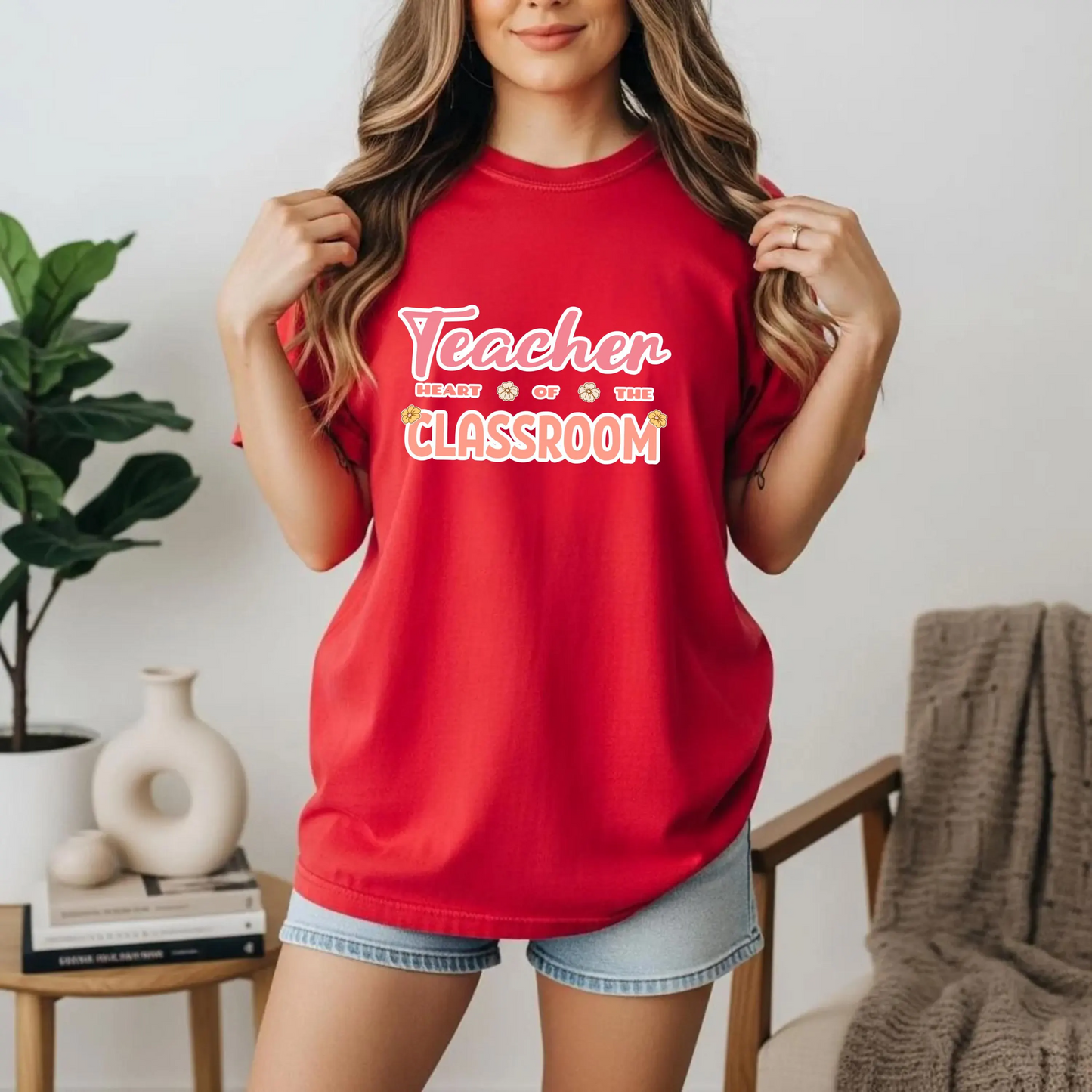 Comfort Colors® Teacher Heart of the Classroom Shirt, Teacher Appreciation Gift, Teacher Tee, Back to School Shirt, End of Year Teacher Gift
