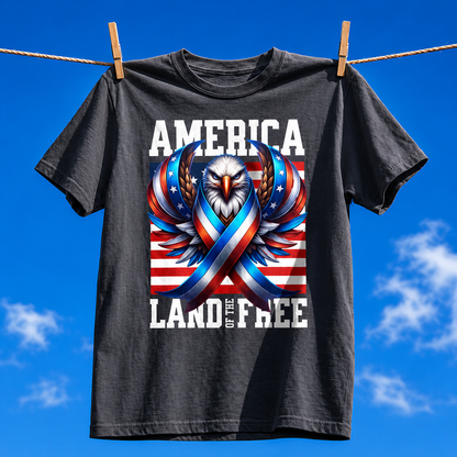 Comfort Colors® America Land of the Free Tshirt, America 250 Shirt, 4th of July Shirt, USA Independence Day Shirt, America Anniversary shirt