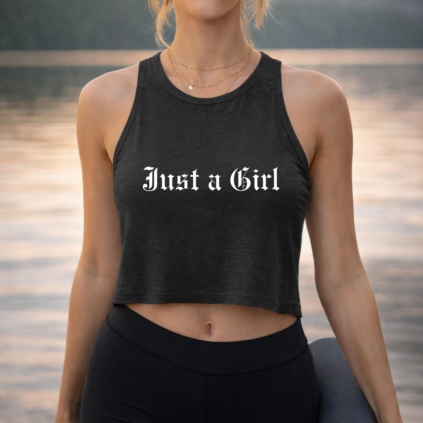 Just a girl Tee Tank top, Vintage-Inspired Rock Shirt,  Just a Girl shirt, Tragic Kingdom Design - Im Just a Girl