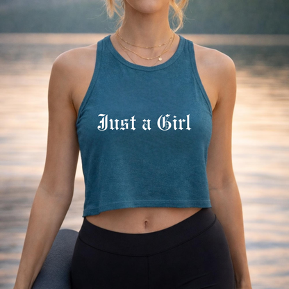 Just a girl Tee Tank top, Vintage-Inspired Rock Shirt,  Just a Girl shirt, Tragic Kingdom Design - Im Just a Girl