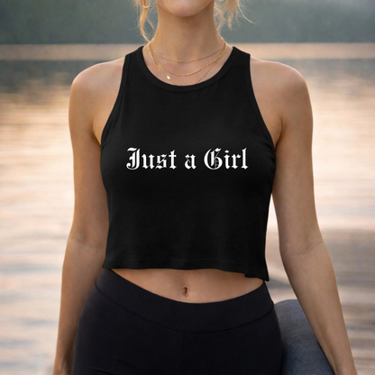 Just a girl Tee Tank top, Vintage-Inspired Rock Shirt,  Just a Girl shirt, Tragic Kingdom Design - Im Just a Girl