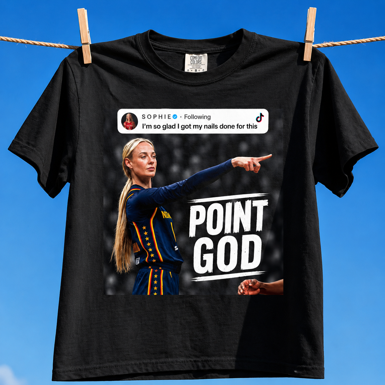 Comfort Colors® Sophie Cunningham Point Signature Basketball Shirt