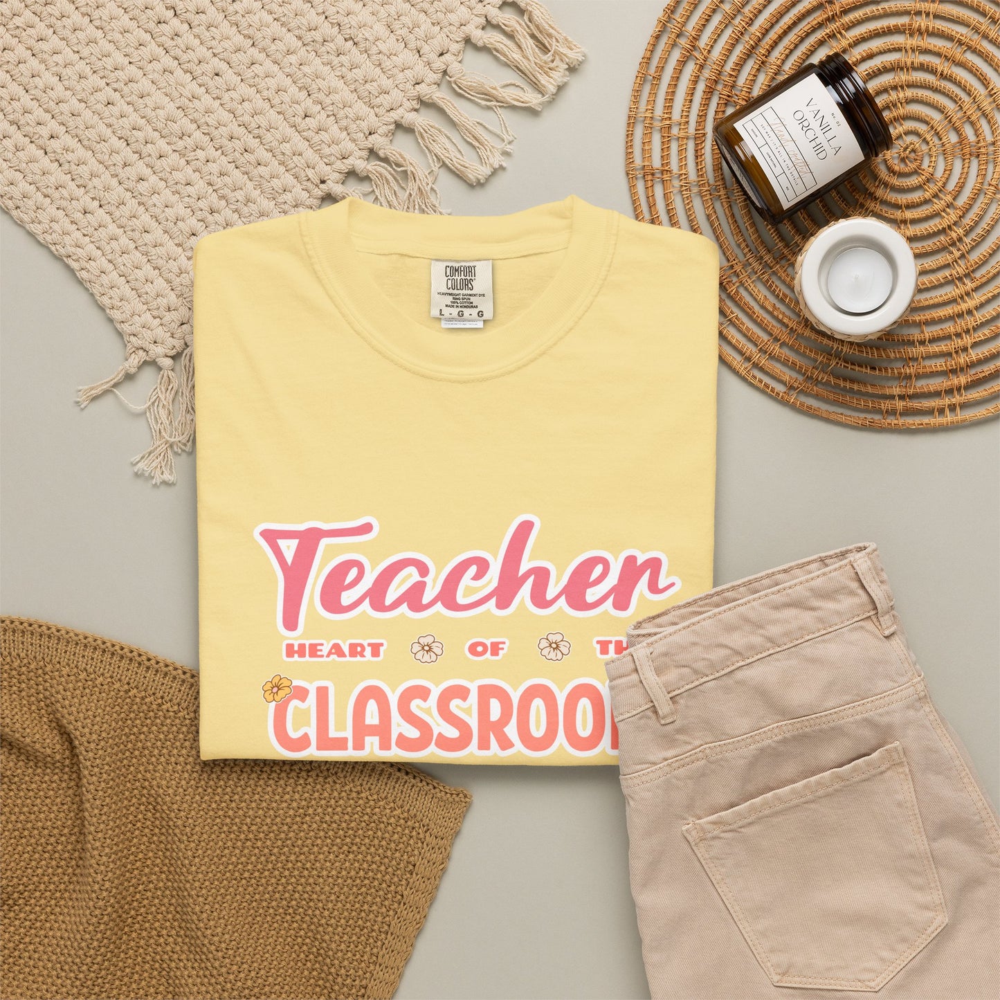 Comfort Colors® Teacher Heart of the Classroom Shirt, Teacher Appreciation Gift, Teacher Tee, Back to School Shirt, End of Year Teacher Gift
