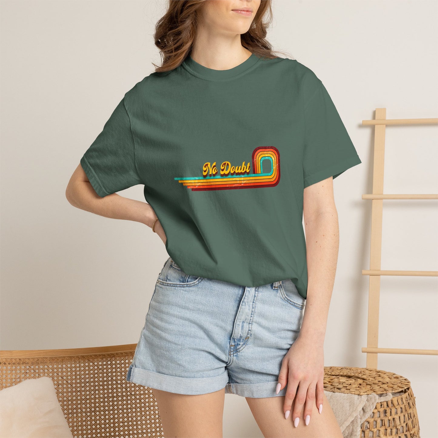 Comfort Colors® No Doubt Band Unisex T-Shirt, 90er Ska Punk Rock Grafik-T-Shirt, Tragic Kingdom Era Orange Shirt, Retro Gwen Stefani Fan Geschenk