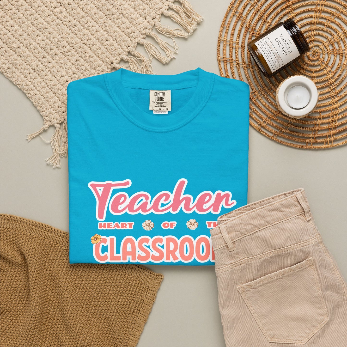 Comfort Colors® Teacher Heart of the Classroom Shirt, Teacher Appreciation Gift, Teacher Tee, Back to School Shirt, End of Year Teacher Gift