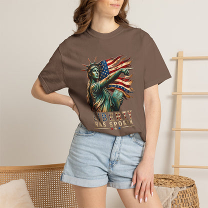 Comfort Colors® Sophie Cunningham Point Signature Basketball Shirt, Lady Liberty T-Shirt