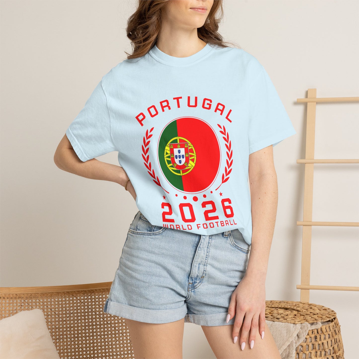 Comfort Colors® Custom Flag & Year World Cup Football Shirt