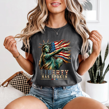 Comfort Colors® Sophie Cunningham Point Signature Basketball Shirt, Lady Liberty T-Shirt