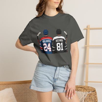 Comfort Colors® Hollander & Rosanov, Heated-Rivalry Hollander Rozanov Hockey T-Shirt