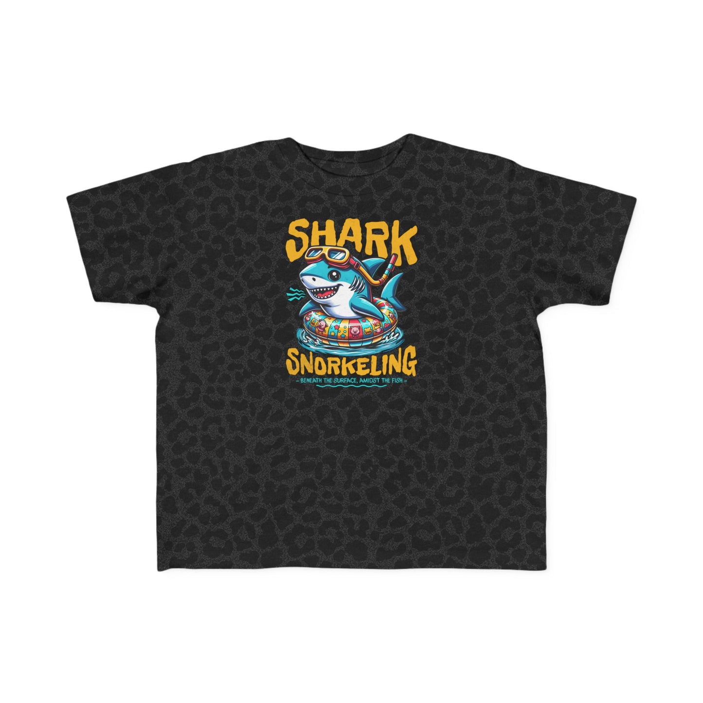 Shark Snorkeling Toddler Shirt, Funny Kids Beach Tee, Shark Graphic Tshirt, Summer Vacation Shirt for Boys Girls, Pool Party Gift for Kids
