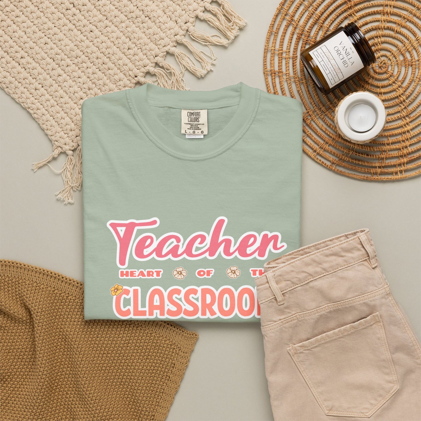 Comfort Colors® Teacher Heart of the Classroom Shirt, Teacher Appreciation Gift, Teacher Tee, Back to School Shirt, End of Year Teacher Gift