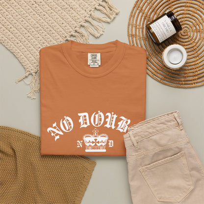 Comfort Colors® No Doubt Band Unisex T-Shirt, 90s Ska Punk Rock Graphic Tee, Tragic Kingdom Era Orange Shirt, Retro Gwen Stefani Fan Gift