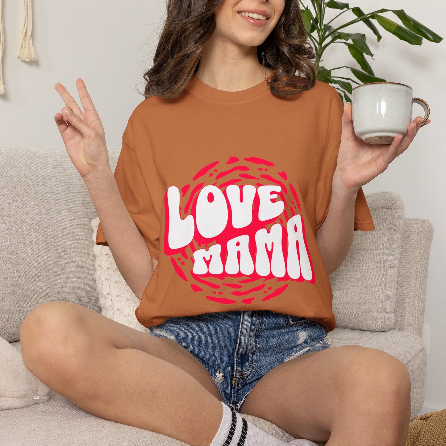 Comfort Colors® Love Mama Shirt Shirt, Trendy Mama Shirt, Mom Life Tee, Oversized Graphic Mom TShirt, Cool Mom Club Shirt, Mothers Day Gift