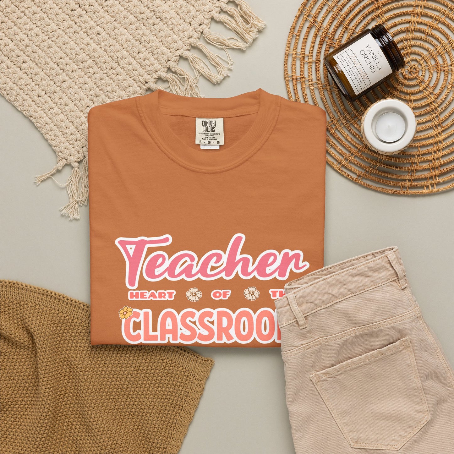 Comfort Colors® Teacher Heart of the Classroom Shirt, Teacher Appreciation Gift, Teacher Tee, Back to School Shirt, End of Year Teacher Gift