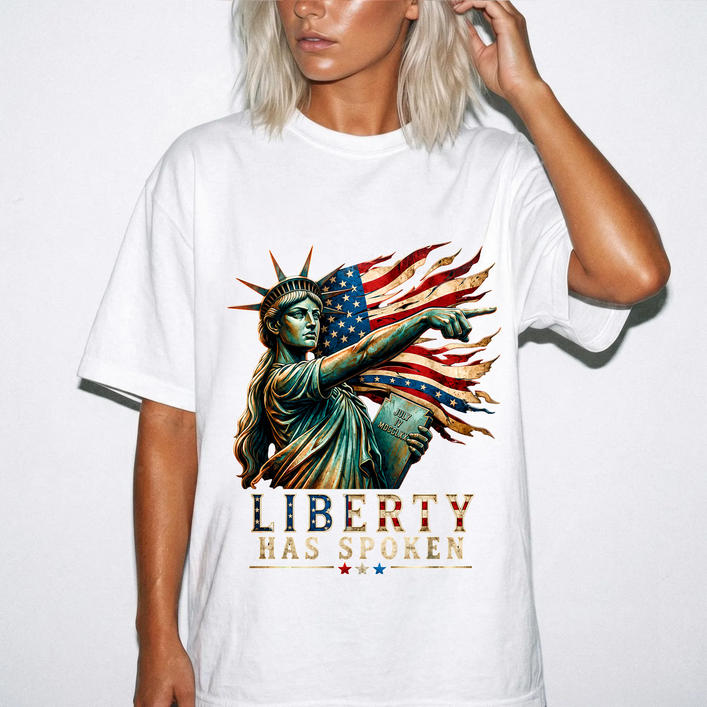 Comfort Colors® Sophie Cunningham Point Signature Basketball Shirt, Lady Liberty T-Shirt