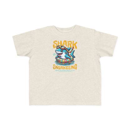 Shark Snorkeling Toddler Shirt, Funny Kids Beach Tee, Shark Graphic Tshirt, Summer Vacation Shirt for Boys Girls, Pool Party Gift for Kids