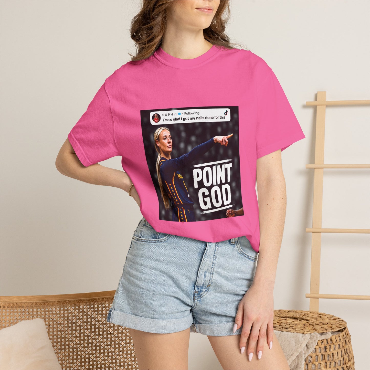 Comfort Colors® Sophie Cunningham Point Signature Basketball Shirt