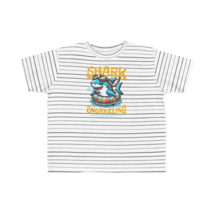 Shark Snorkeling Toddler Shirt, Funny Kids Beach Tee, Shark Graphic Tshirt, Summer Vacation Shirt for Boys Girls, Pool Party Gift for Kids