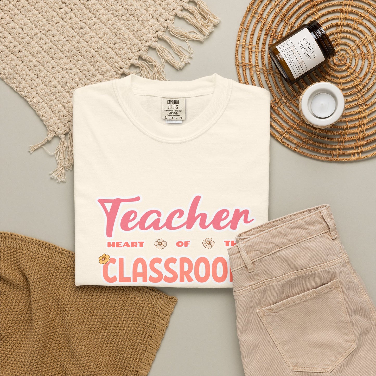 Comfort Colors® Teacher Heart of the Classroom Shirt, Teacher Appreciation Gift, Teacher Tee, Back to School Shirt, End of Year Teacher Gift