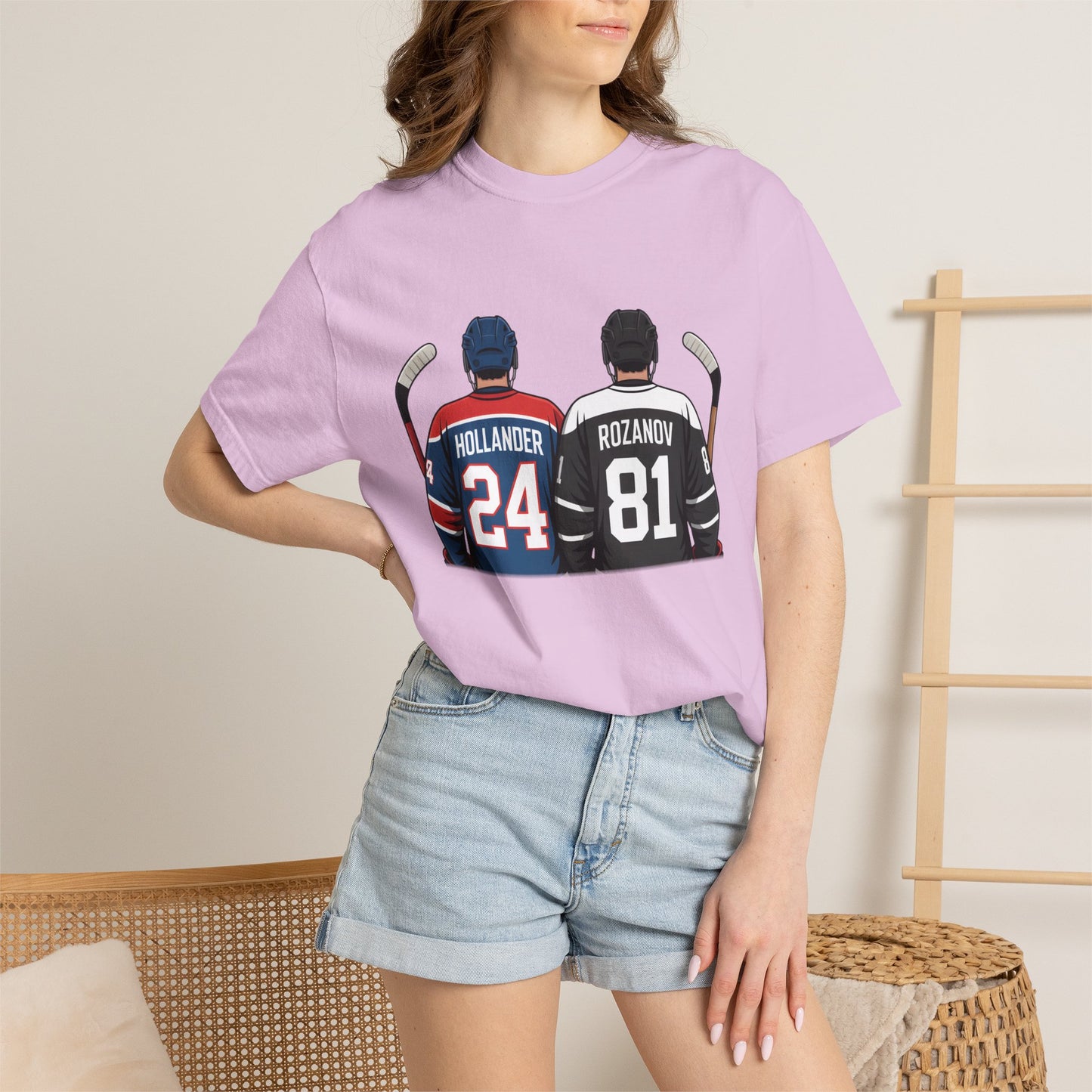 Comfort Colors® Hollander & Rosanov, Heated-Rivalry Hollander Rozanov Hockey T-Shirt
