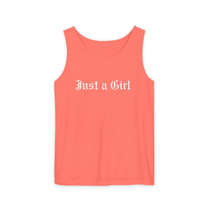 Just a girl Tee Tank top, Vintage-Inspired Rock Shirt,  Just a Girl shirt, Tragic Kingdom Design - Im Just a Girl