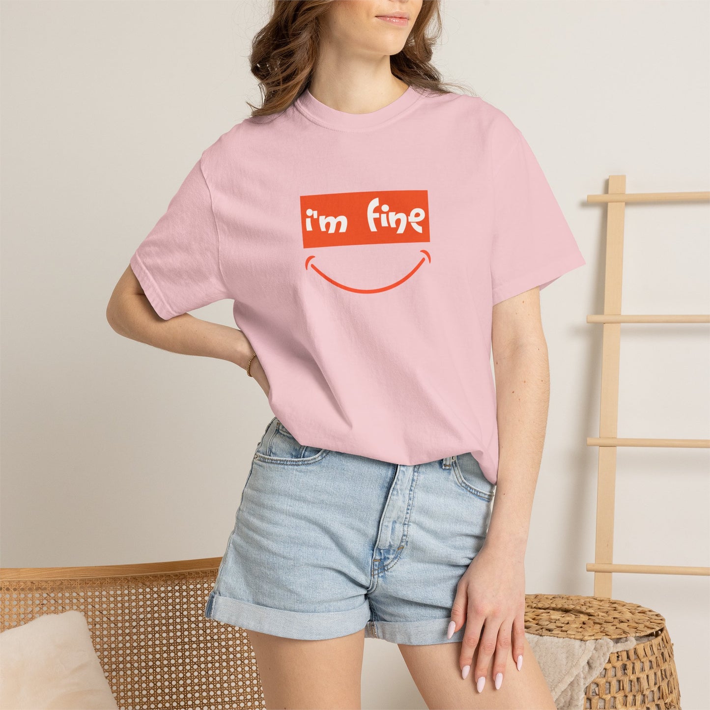 Comfort Colors® I'm Fine Shirt, Sarcastic Humor Shirt, Mental Health Shirt, Funny Therapy Gift, Therapy Shirt, Drowning Shirt, Gift for Her