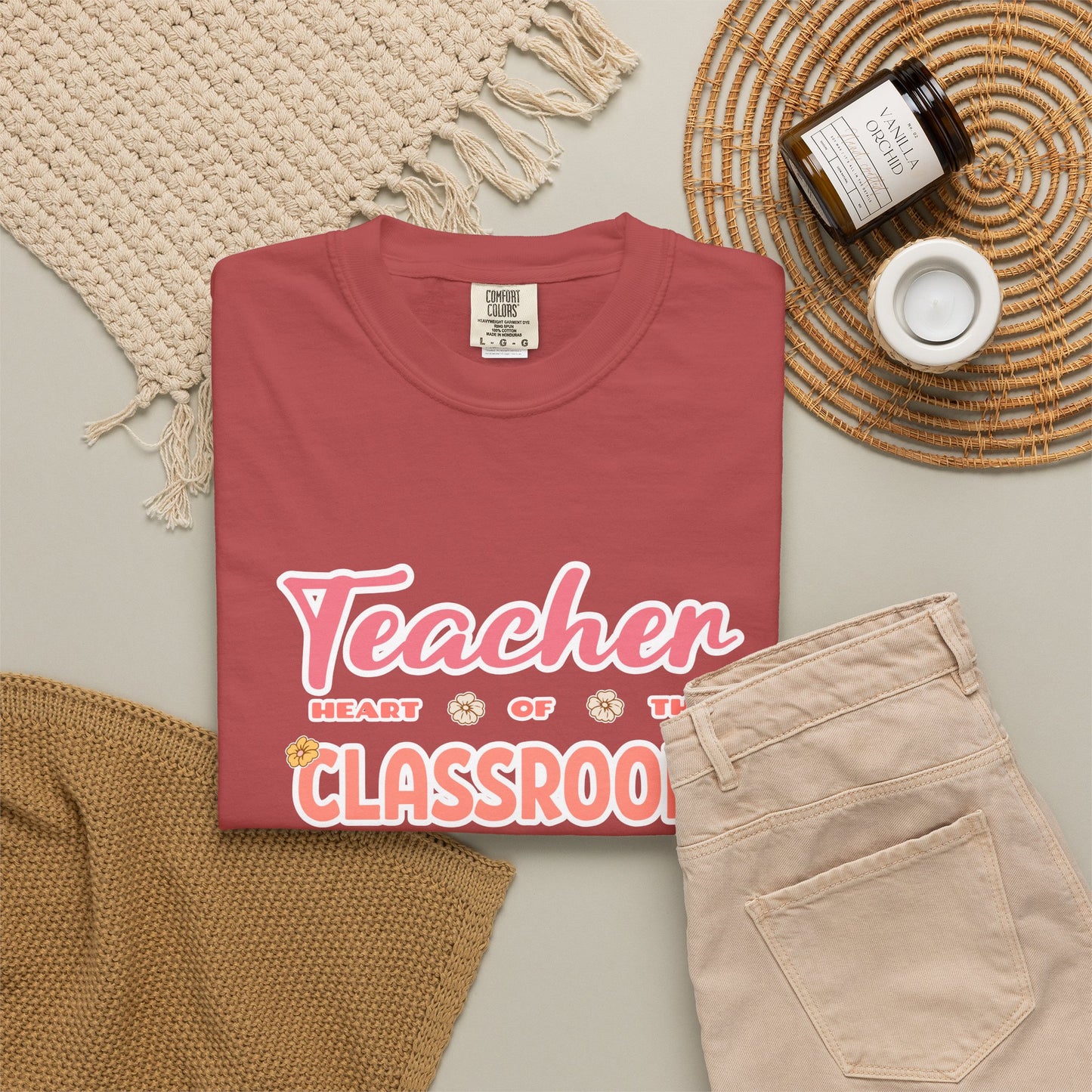 Comfort Colors® Teacher Heart of the Classroom Shirt, Teacher Appreciation Gift, Teacher Tee, Back to School Shirt, End of Year Teacher Gift
