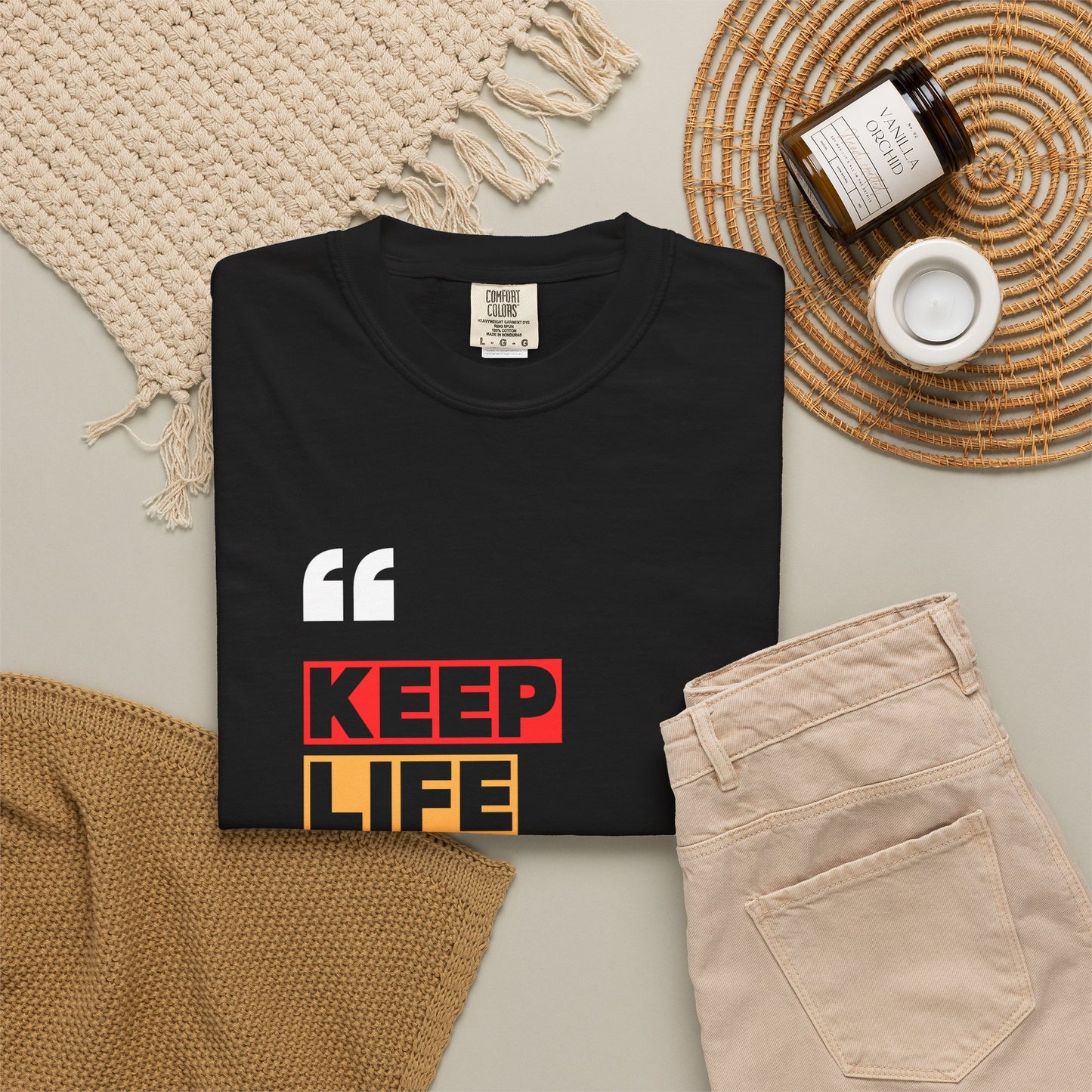 Comfort Colors® Keep Life Simple Shirt, Minimalist Quote Tee, Positive Lifestyle Shirt, Everyday Aesthetic Tee, Gift for Simple Living Lover