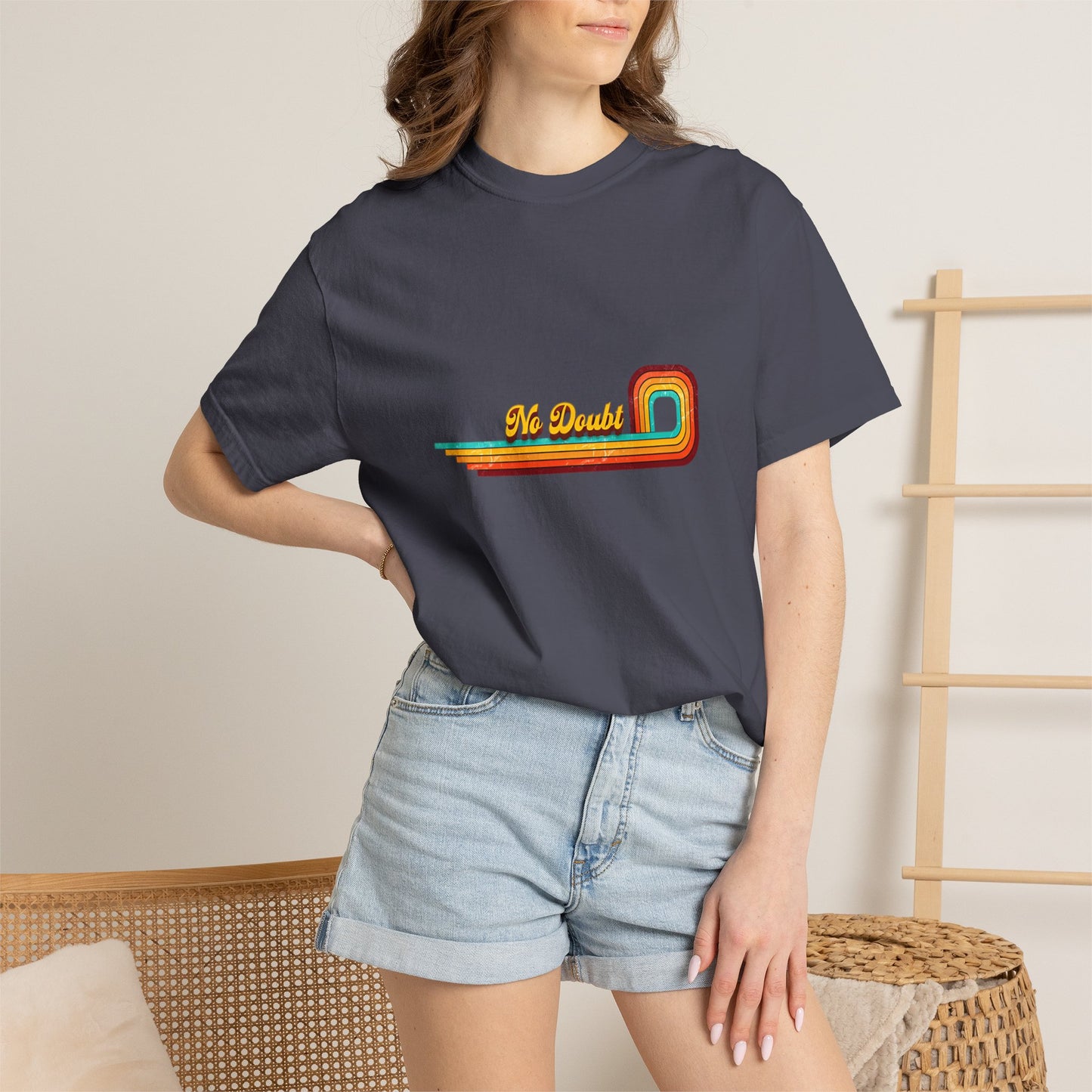 Comfort Colors® No Doubt Band Unisex T-Shirt, 90er Ska Punk Rock Grafik-T-Shirt, Tragic Kingdom Era Orange Shirt, Retro Gwen Stefani Fan Geschenk