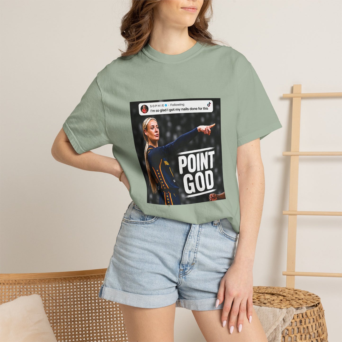 Comfort Colors® Sophie Cunningham Point Signature Basketball Shirt
