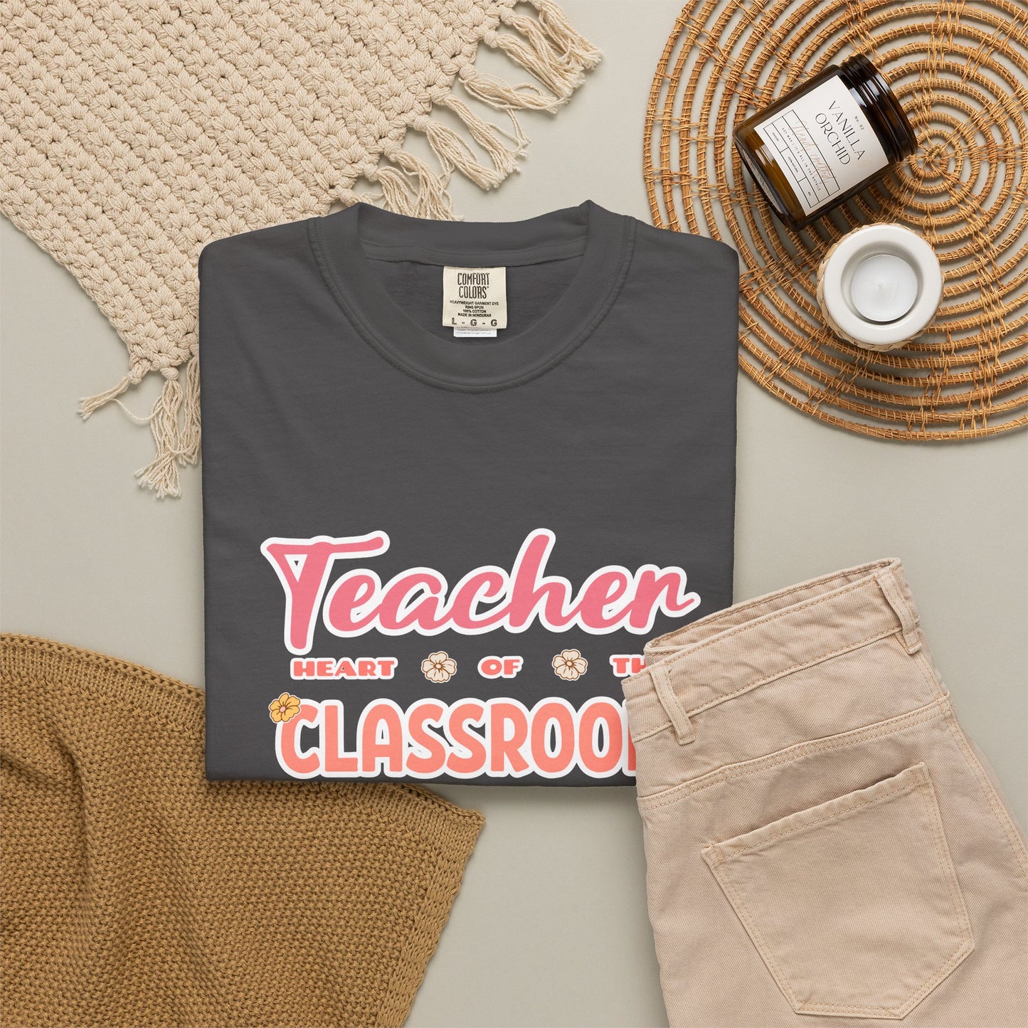 Comfort Colors® Teacher Heart of the Classroom Shirt, Teacher Appreciation Gift, Teacher Tee, Back to School Shirt, End of Year Teacher Gift