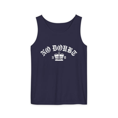 Comfort Colors® No Doubt Band Unisex Tanktop, 90er Ska Punk Rock Grafik-T-Shirt, Tragic Kingdom Ära Orange Crop Top, Retro Gwen Stefani Fan Geschenk