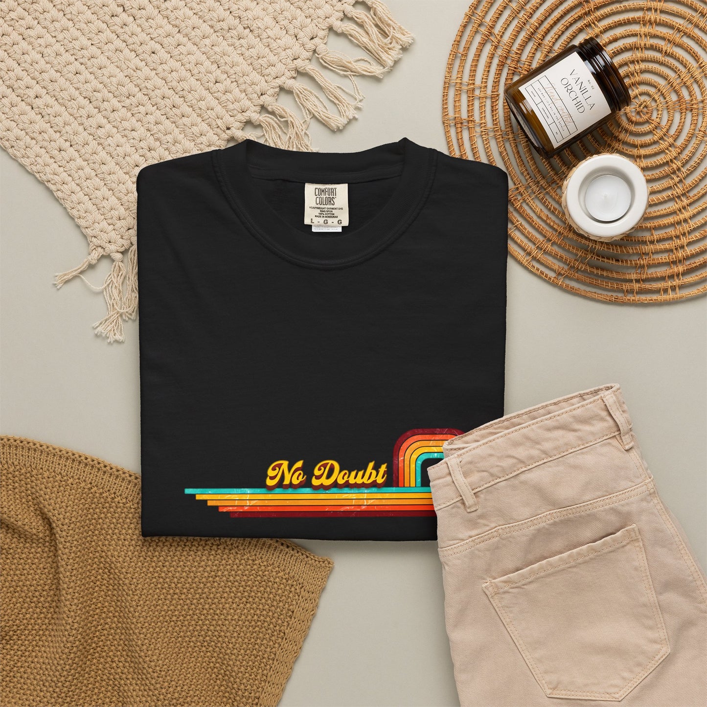 Comfort Colors® No Doubt Band Unisex T-Shirt, 90er Ska Punk Rock Grafik-T-Shirt, Tragic Kingdom Era Orange Shirt, Retro Gwen Stefani Fan Geschenk