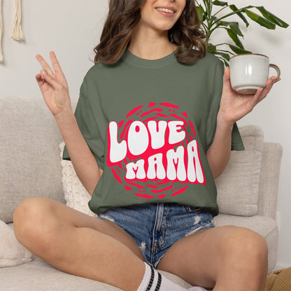 Comfort Colors® Love Mama Shirt Shirt, Trendy Mama Shirt, Mom Life Tee, Oversized Graphic Mom TShirt, Cool Mom Club Shirt, Mothers Day Gift