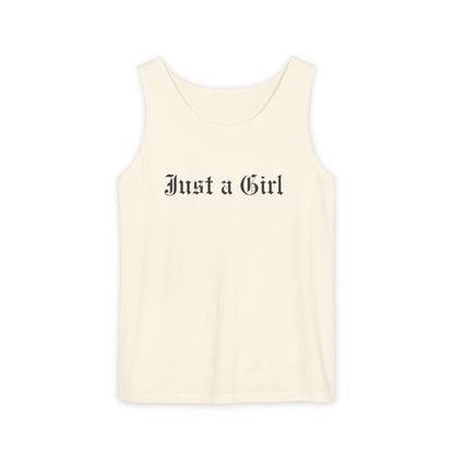 Just a girl Tee Tank top, Vintage-Inspired Rock Shirt,  Just a Girl shirt, Tragic Kingdom Design - Im Just a Girl