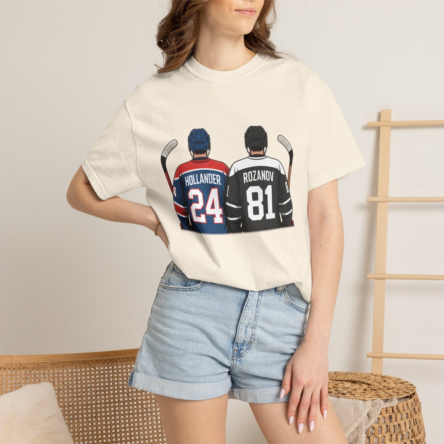 Comfort Colors® Hollander & Rosanov, Heated-Rivalry Hollander Rozanov Hockey T-Shirt