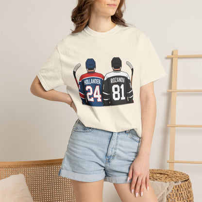 Comfort Colors® Hollander & Rosanov, Heated-Rivalry Hollander Rozanov Hockey T-Shirt