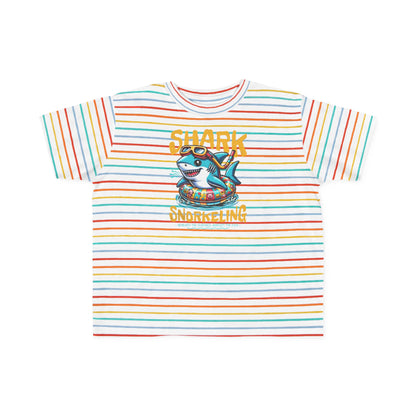 Shark Snorkeling Toddler Shirt, Funny Kids Beach Tee, Shark Graphic Tshirt, Summer Vacation Shirt for Boys Girls, Pool Party Gift for Kids